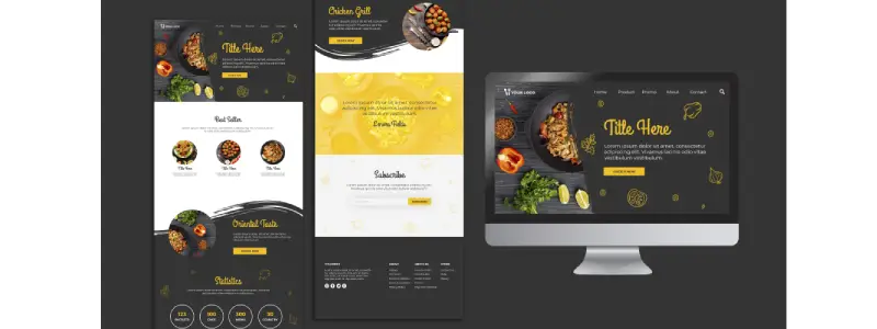 Ejemplo de diseño web personalizado con elementos de marca